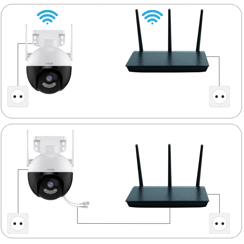 Kamera monitoring WiFi audio Lemon Silva